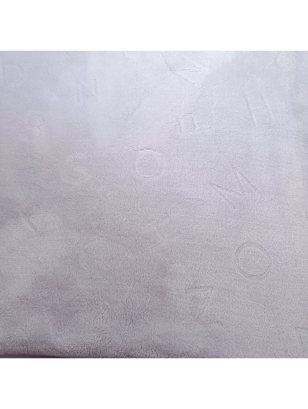Tahari Baby Blanket gray Alphabet Letters ABC grey Plush Lovey ABC Bloomin Baby
